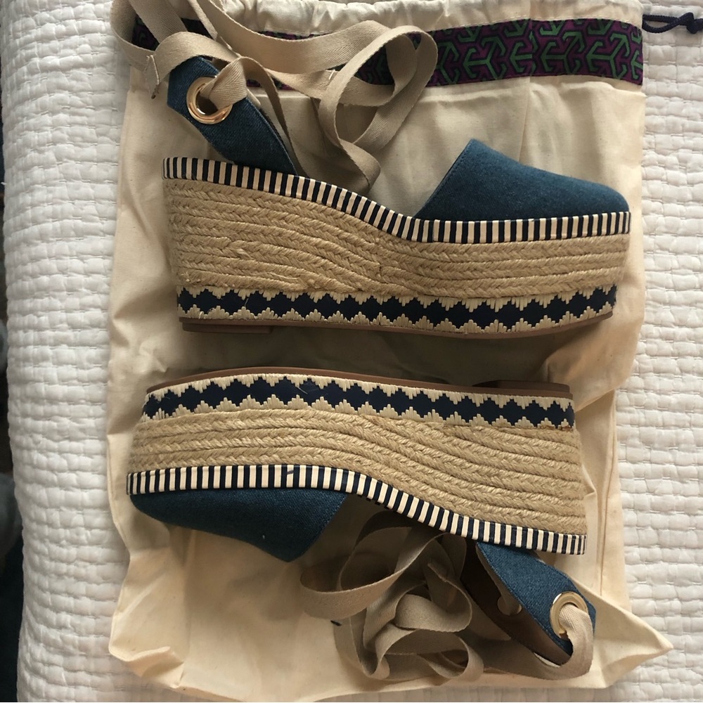 Tory Burch platform espadrilles